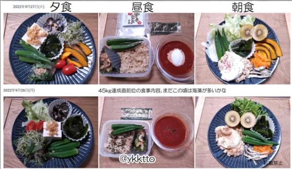 ダイエット中の食事。******