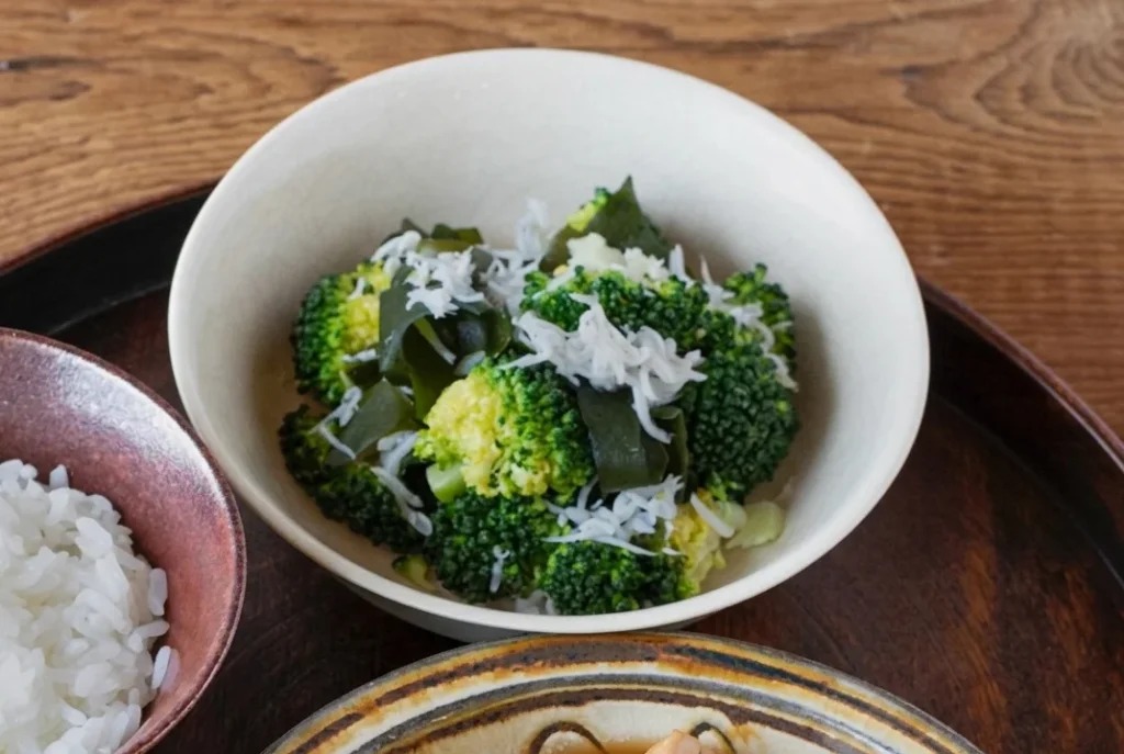 ブロッコリーのシラス和え