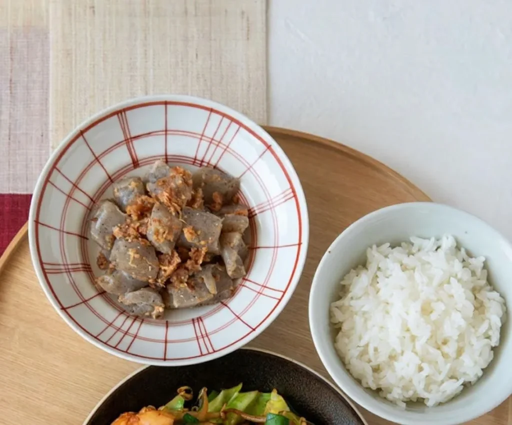 こんにゃくの甘辛炒め