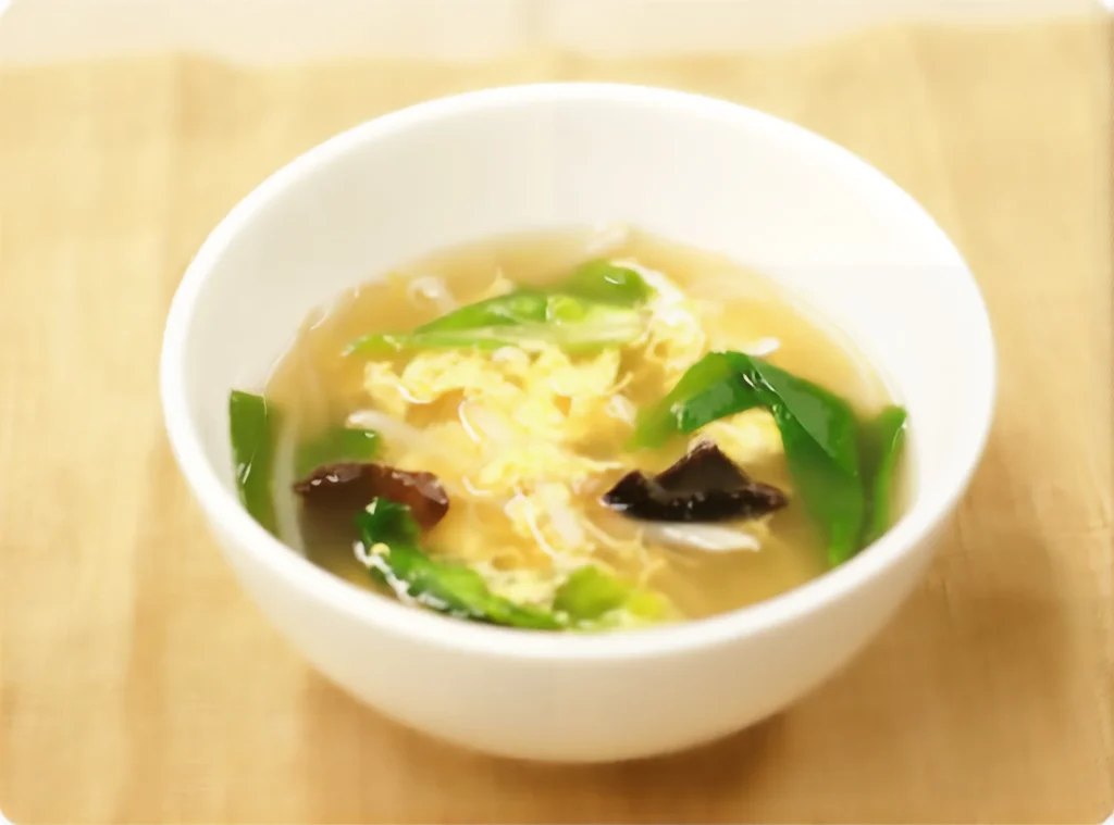 ふんわりたまごの中華スープ